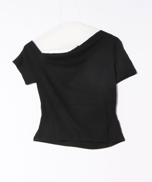 frunco(フランコ)の「ワンショルTシャツ(Tシャツ/カットソー・レディース・ブラック/グレー/ホワイト・FREE)」の4枚目の写真