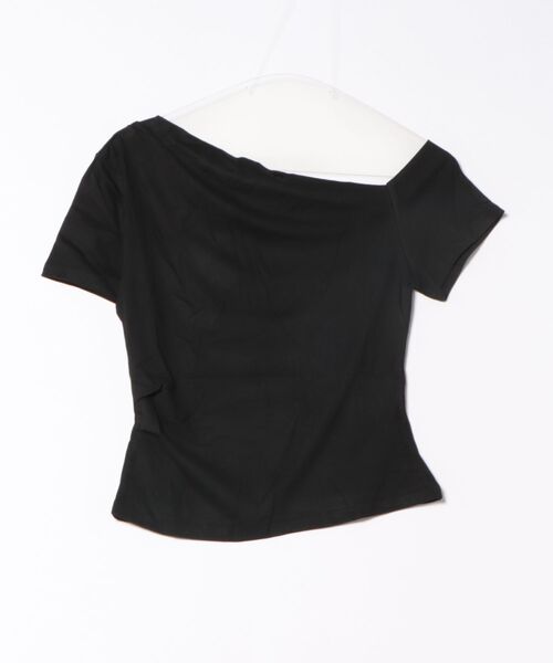 frunco(フランコ)の「ワンショルTシャツ(Tシャツ/カットソー・レディース・ブラック/グレー/ホワイト・FREE)」の6枚目の写真