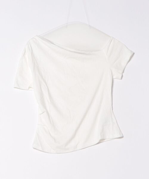 frunco(フランコ)の「ワンショルTシャツ(Tシャツ/カットソー・レディース・ブラック/グレー/ホワイト・FREE)」の5枚目の写真