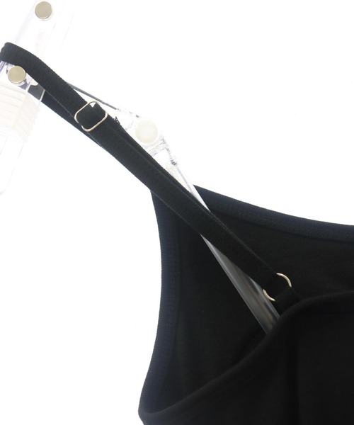 ANAP（アナップ）の「パッド付きフリルヘムヘンリーキャミブラトップ（キャミソール・レディース・ブラック/レッド/ホワイト・FREE）」の10枚目の写真