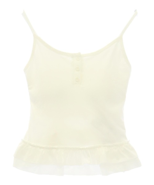 ANAP（アナップ）の「パッド付きフリルヘムヘンリーキャミブラトップ（キャミソール・レディース・ブラック/レッド/ホワイト・FREE）」の13枚目の写真