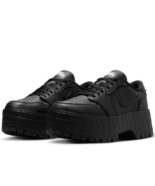 ナイキ ウィメンズ エアジョーダン1 ブルックリン ロー ブラック 24cm JORDAN BRAND W AIR JORDAN 1 BROOKLYN LOW BLACK/METALLIC