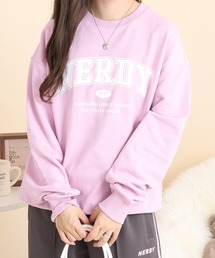 NERDY（ノルディ）の「アウトラインアーチロゴスウェットシャツ（スウェット）」