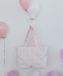 Maison de FLEUR（メゾンドフルール）の「リボン刺繍パファートートバッグ（トートバッグ）」