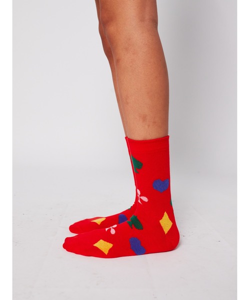 BOBO CHOSES(ボボショーズ)の「Card game short socks(ソックス/靴下・レディース・ベージュ・41-43/35-37/38-40)」の2枚目の写真