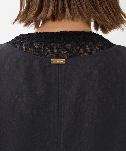 MICA&DEAL（マイカ＆ディール）の「シアーレイヤードワンピース（ワンピース・レディース・オフホワイト/ブラック/ブラウン・FREE）」の18枚目の写真