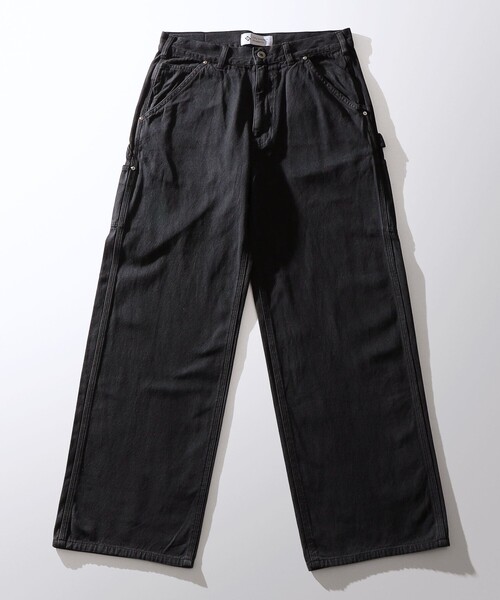City Ambient Products(シティアンビエントプロダクツ)の「City Ambient Products: ウォッシュ ダック バギー ワーク パンツ(デニムパンツ・メンズ・ブラック/ブラウン/ネイビー・SMALL/MEDIUM/LARGE)」の2枚目の写真