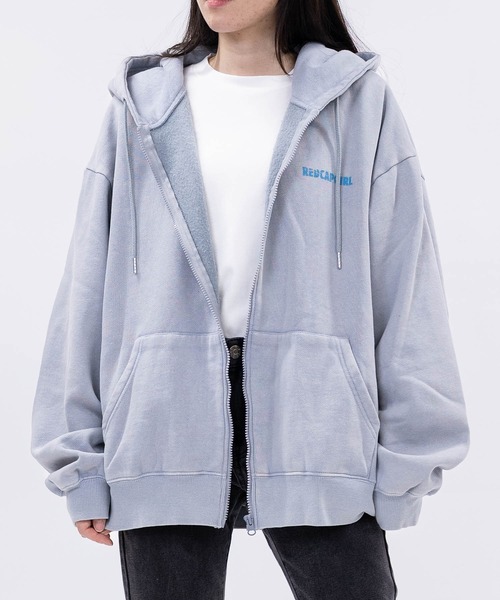 Red Cap Girl(レッドキャプガール)の「【a-r】〔RedCapGirl/レッドキャップガール〕新柄追加 ヴィンテージライク スノーウォッシュ フォトイラスト フルジップパーカー(パーカー・メンズ・グレー/ネイビー/ライトグレー/ブラウン・MEDIUM/LARGE)」の18枚目の写真