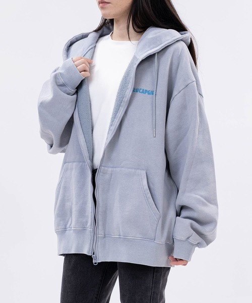 Red Cap Girl(レッドキャプガール)の「【a-r】〔RedCapGirl/レッドキャップガール〕新柄追加 ヴィンテージライク スノーウォッシュ フォトイラスト フルジップパーカー(パーカー・メンズ・グレー/ネイビー/ライトグレー/ブラウン・MEDIUM/LARGE)」の19枚目の写真