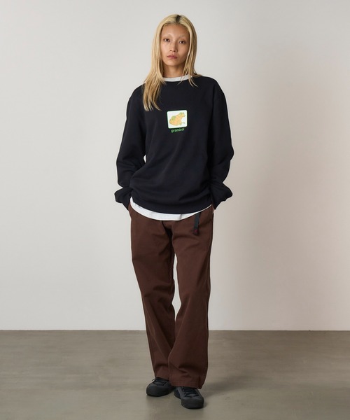 Gramicci(グラミチ)の「TOAD SWEATSHIRT|トードスウェットシャツ(スウェット・メンズ・ヘザーグレー/ダークネイビー/ダークブラウン系・S/M/L/XL/XXL)」の6枚目の写真