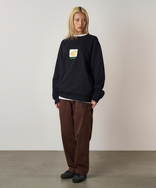 Gramicci(グラミチ)の「TOAD SWEATSHIRT|トードスウェットシャツ(スウェット・メンズ・ヘザーグレー/ダークネイビー/ダークブラウン系・S/M/L/XL/XXL)」の7枚目の写真