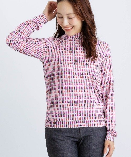 未使用 STUDIO PICONE ピッコーネ カットソー プルオーバー カラフルピコハイネックプルオーバー（Tシャツ/カットソー