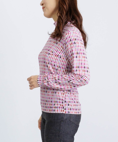 STUDIO PICONE（スタジオピッコーネ）の「カラフルピコハイネックプルオーバー（Tシャツ/カットソー・レディース・ブルー/レッド/ベージュ・LL/L/M）」の10枚目の写真