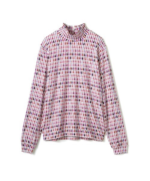 新品タグ付き未使用 ピッコーネ ハイネックプルオーバー　ピンク カラフルピコハイネックプルオーバー（Tシャツ/カットソー