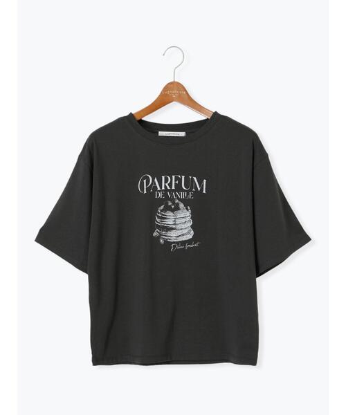 Lugnoncure(ルノンキュール)の「パンケーキモチーフTシャツ(Tシャツ/カットソー・レディース・ブラック/チャコールグレー/オフホワイト・F)」の13枚目の写真