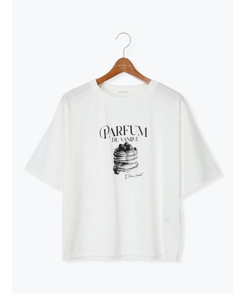 Lugnoncure(ルノンキュール)の「パンケーキモチーフTシャツ(Tシャツ/カットソー・レディース・ブラック/チャコールグレー/オフホワイト・F)」の15枚目の写真