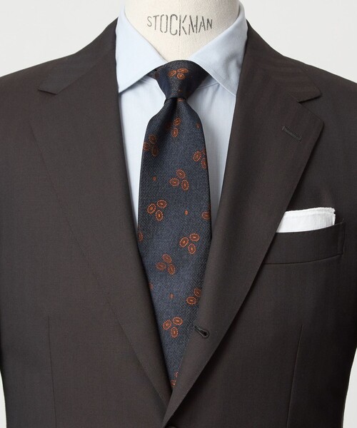 green label relaxing(グリーンレーベルリラクシング)の「GLR ジャパン ヴィンテージ 8.0cm コモン1 ネクタイ(ネクタイ・メンズ・ネイビー/オリーブ/ダークグレー・FREE)」の2枚目の写真