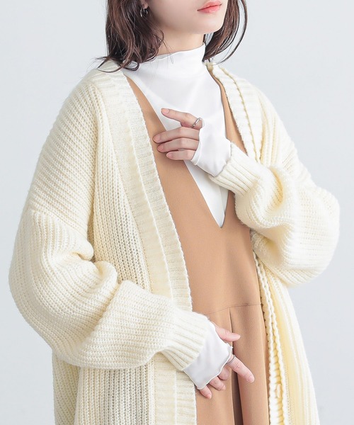 n'OrLABEL（ノアールレーベル）の「『シアー指穴スタンドネックカットソー』（Tシャツ/カットソー・レディース・ラベンダー/ブラック系その他/オフホワイト/ボルドー/ブルーグリーン・2/1）」の22枚目の写真