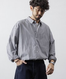 ブラウス シャツ Firsthand/ファーストハンド オーバーサイズ ロングスリーブ ブローチシャツ / バンドカラーシャツ レディース Firsthand ブラウス シャツ Firsthand/ファーストハンド