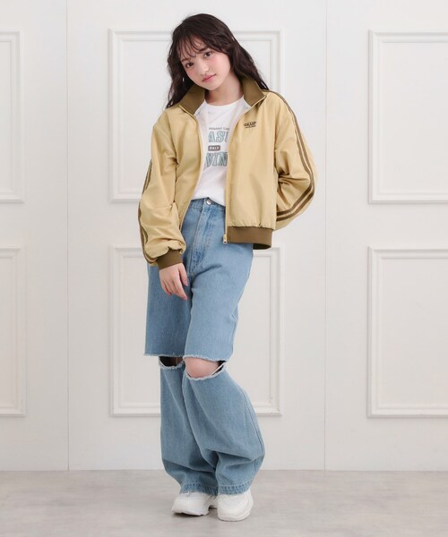 セール】ライントラックジャケット（ブルゾン）｜PINK-latte