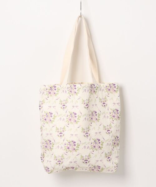 aimoha(アイモハ)の「フラワー刺繍キャンバストートバッグ(トートバッグ・レディース・ブルー/ローズ/オレンジ/パープル・FREE)」の5枚目の写真