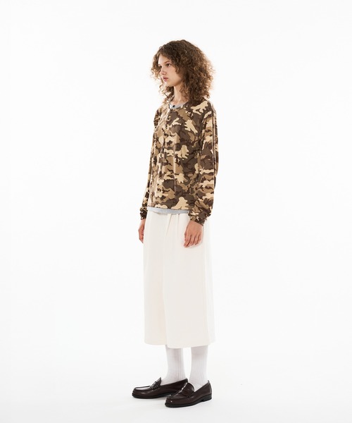 WISH FOR EVER(ウィッシュフォーエバー)の「CAMO DESIGN DOCKING HENRY NECK LONG SLEEVE PULLOVER / カモデザインドッキングヘンリーネックロングスリーブプルオーバー(Tシャツ/カットソー・メンズ・グリーン/ブラウン/ブルー・MEDIUM/SMALL/LARGE)」の5枚目の写真