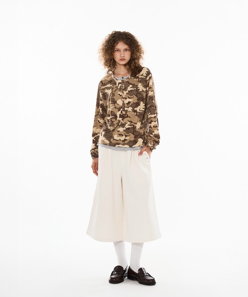 WISH FOR EVER(ウィッシュフォーエバー)の「CAMO DESIGN DOCKING HENRY NECK LONG SLEEVE PULLOVER / カモデザインドッキングヘンリーネックロングスリーブプルオーバー(Tシャツ/カットソー・メンズ・グリーン/ブラウン/ブルー・MEDIUM/SMALL/LARGE)」の8枚目の写真
