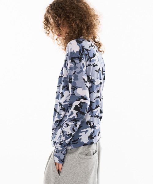 WISH FOR EVER(ウィッシュフォーエバー)の「CAMO DESIGN DOCKING HENRY NECK LONG SLEEVE PULLOVER / カモデザインドッキングヘンリーネックロングスリーブプルオーバー(Tシャツ/カットソー・メンズ・グリーン/ブラウン/ブルー・MEDIUM/SMALL/LARGE)」の19枚目の写真