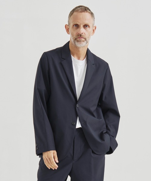 ATON テーラードジャケット L 黒 美品 ATON / エイトン】WOOL TORPICAL TAILORED JACKET（テーラード