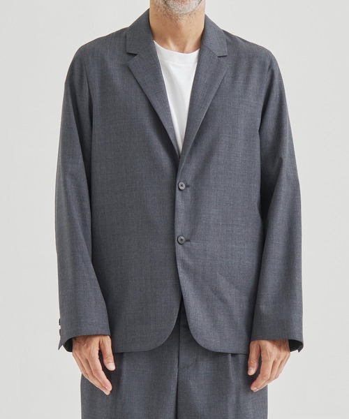 ATON/エイトン　リネン　ファディーグジャケット STRETCH NYLON LINEN ｜ ジップアップジャケット