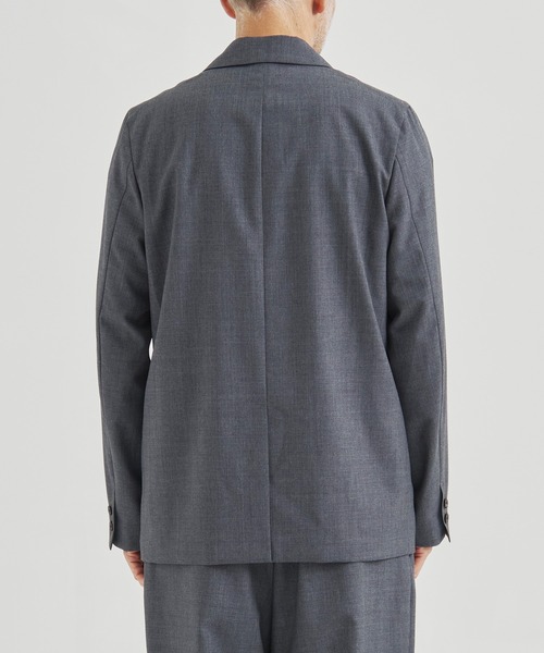 ATON(エイトン)の「【ATON / エイトン】WOOL TORPICAL TAILORED JACKET(テーラードジャケット・メンズ・ブラック/ネイビー/グレー・2/4/6)」の4枚目の写真