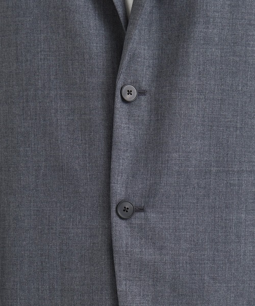 ATON（エイトン）の「【ATON / エイトン】WOOL TORPICAL TAILORED JACKET（テーラードジャケット・メンズ・ブラック/ネイビー/グレー・2/4/6）」の8枚目の写真