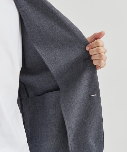 ATON（エイトン）の「【ATON / エイトン】WOOL TORPICAL TAILORED JACKET（テーラードジャケット・メンズ・ブラック/ネイビー/グレー・2/4/6）」の12枚目の写真