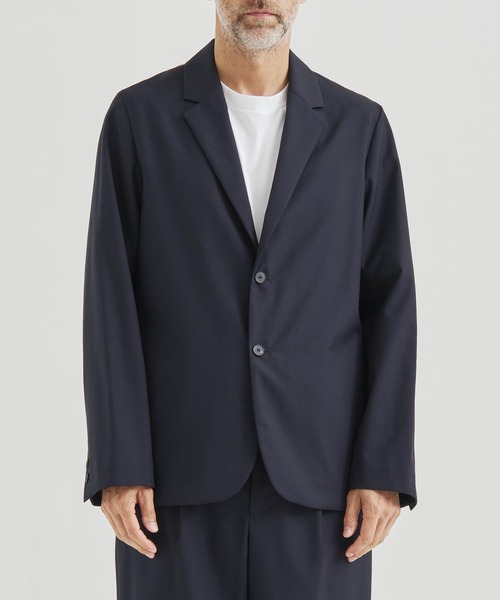 【新品】Wool Twill Unhemmed Tailored Jacket セール】【CLEL】Wool Blend Herringbone Tweed Tailored Jacket