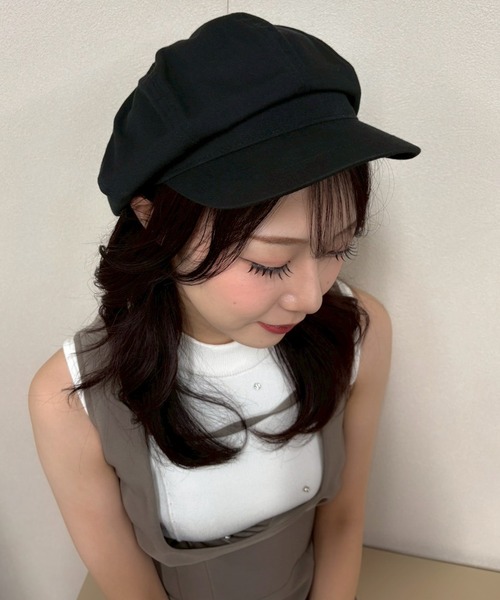 LIPSERVICE（リップサービス）の「ポイントプレートキャスケット（キャスケット・レディース・ブラック・FREE）」の2枚目の写真