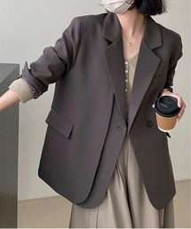 Maison Calme（メゾンカルム）の「フラップポケットシングルフェイクレイヤードテーラードジャケット（テーラードジャケット）」