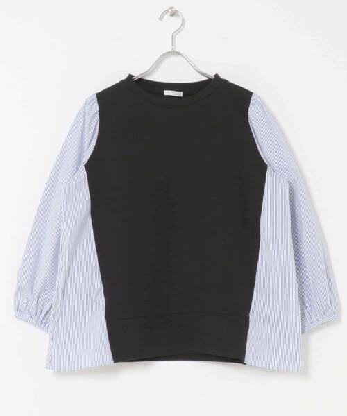 ITEMS URBANRESEARCH（アイテムズ アーバンリサーチ）の「フハクキリカエプルオーバー（Tシャツ/カットソー・レディース・ベージュ/ブラック/ネイビー・FREE）」の8枚目の写真