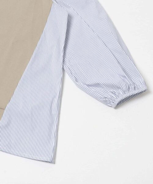 ITEMS URBANRESEARCH（アイテムズ アーバンリサーチ）の「フハクキリカエプルオーバー（Tシャツ/カットソー・レディース・ベージュ/ブラック/ネイビー・FREE）」の21枚目の写真