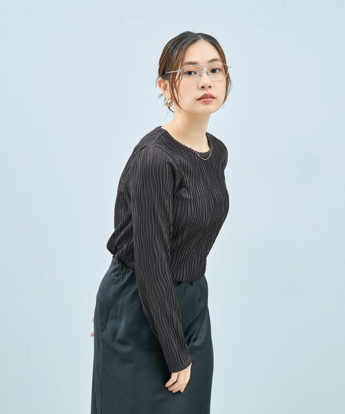 UNITED ARROWS（ユナイテッドアローズ）の「Zoff｜UNITED ARROWS｜ウェリントン型 メガネ [Luxe] ツーブリッジ メタルフレーム ｜伊達メガネ 度付き[レンズ交換券付き]ユニセックス  ユナイテッドアローズ（メガネ・メンズ・シルバー/ゴールド・FREE）」の9枚目の写真