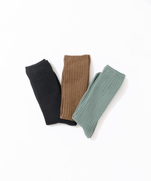 URBAN RESEARCH（アーバンリサーチ）の「URTECH太リブソックス（ソックス/靴下・メンズ・ブラウン/ブラック/グリーン系その他・25-28）」の4枚目の写真