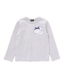 BeBe（ベベ）の「レターモチーフ天竺長袖Tシャツ（Tシャツ/カットソー）」