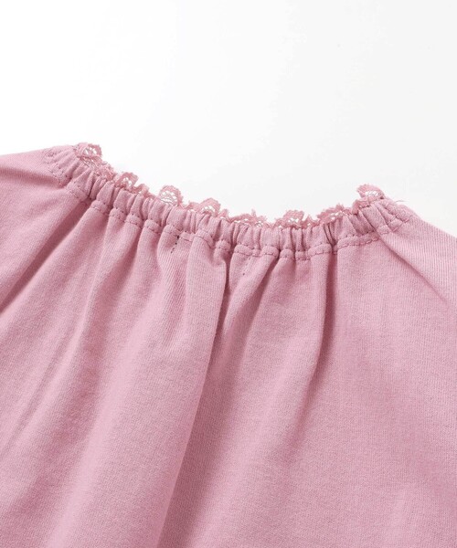 BeBe（ベベ）の「レターモチーフ天竺長袖Tシャツ（Tシャツ/カットソー・キッズ・グレー/ピンク・130cm/110cm/140cm/150cm/120cm）」の14枚目の写真