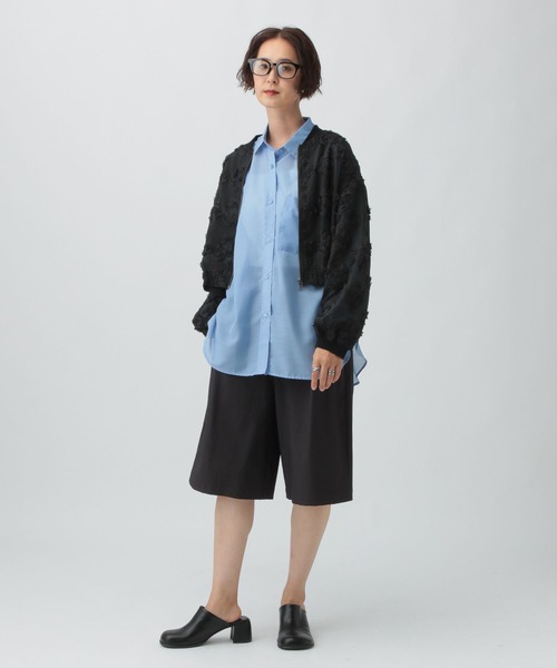 LEPSIM（レプシィム）の「レーシーブルゾン　587084（ブルゾン・レディース・ブラック/ブラウン・FREE）」の6枚目の写真