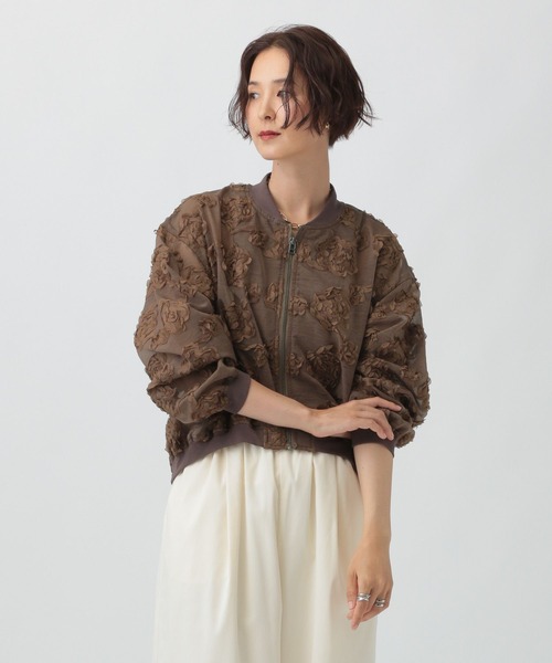 LEPSIM（レプシィム）の「レーシーブルゾン　587084（ブルゾン・レディース・ブラック/ブラウン・FREE）」の10枚目の写真