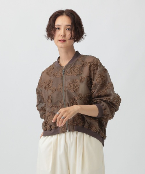 LEPSIM（レプシィム）の「レーシーブルゾン　587084（ブルゾン・レディース・ブラック/ブラウン・FREE）」の11枚目の写真