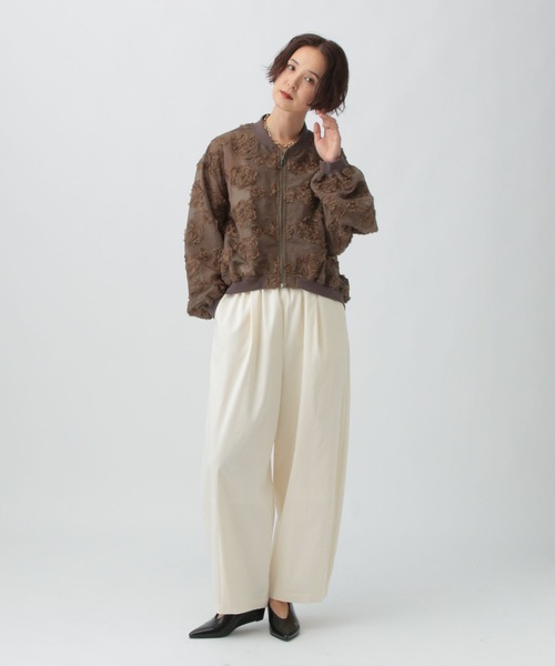 LEPSIM（レプシィム）の「レーシーブルゾン　587084（ブルゾン・レディース・ブラック/ブラウン・FREE）」の12枚目の写真