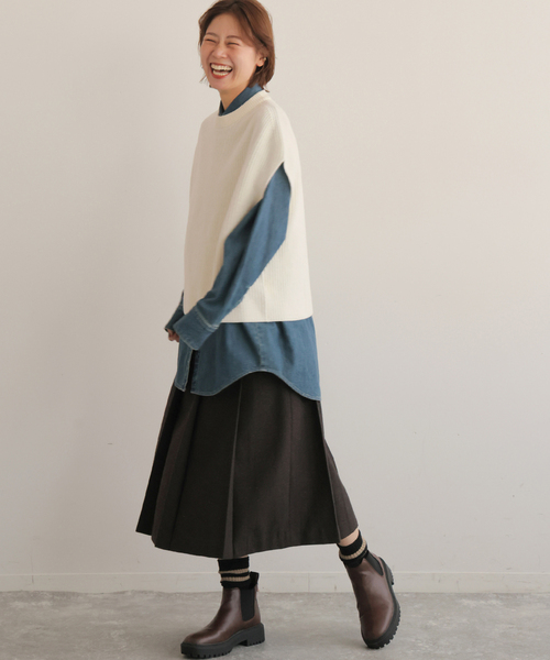 スタンドカラーファーベスト（ベスト）｜JOURNAL STANDARD relume