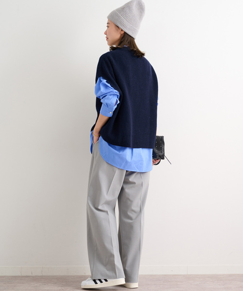 JOURNAL STANDARD relume（ジャーナルスタンダード　レリューム）の「《追加》ハミルトンウール畔ベスト（ベスト・レディース・ホワイト/ネイビー/グレー・FREE）」の8枚目の写真