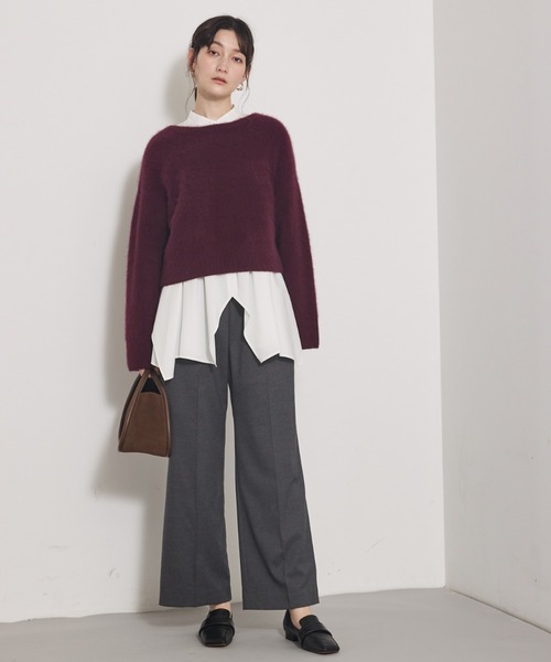 qualite（カリテ）の「【セットアップ対応】ソフトサキソニードロストパンツ（その他パンツ・レディース・グレー/カーキ・34/36/38）」の19枚目の写真