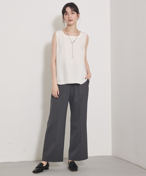 qualite（カリテ）の「【セットアップ対応】ソフトサキソニードロストパンツ（その他パンツ・レディース・グレー/カーキ・34/36/38）」の21枚目の写真